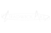 the logo for chadwick art on a black background