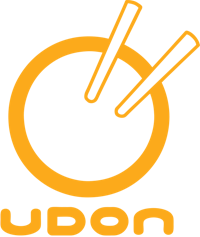 a yellow and white logo with a heart on it